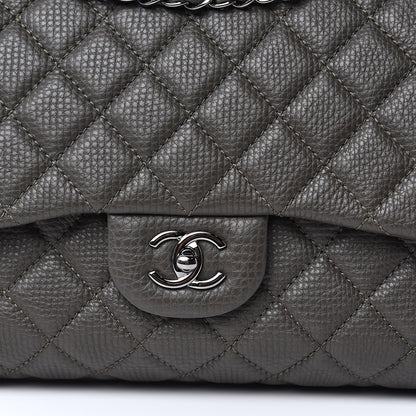 Chanel Calfskin Quilted Small XXL Travel Flap Bag Khaki 10 of 10