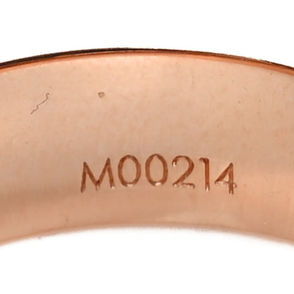 Louis Vuitton Brass Monogram Engraved Nanogram Ring M Pink Gold 6 of 7