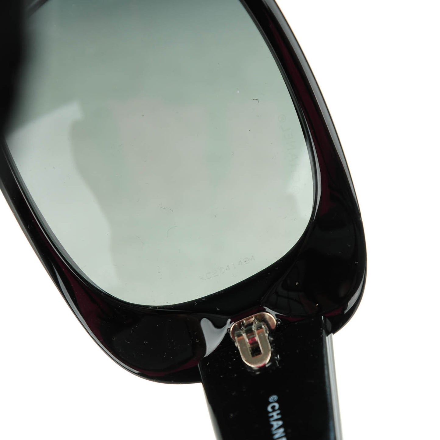 Crystal CC Logo Sunglasses 6026-B Black