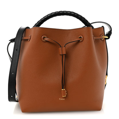 Chloe Grained Calfskin Marcie Bucket Bag Tan 1 of 11