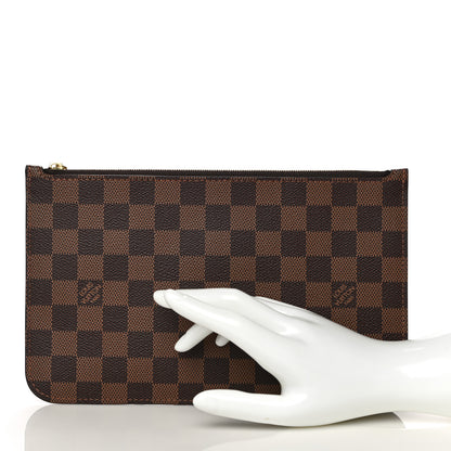 Louis Vuitton Damier Ebene Neverfull MM GM Pochette 2 of 9