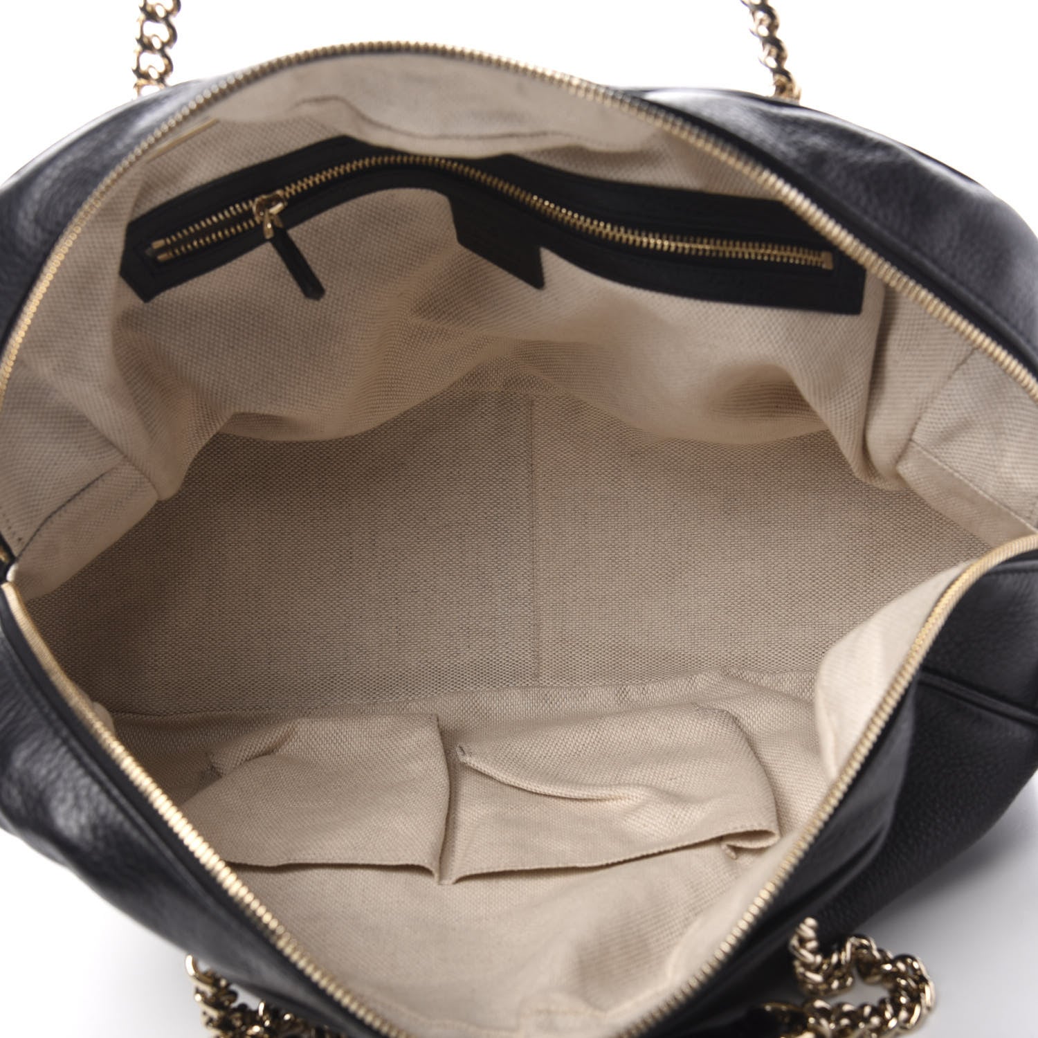 Gucci Pebbled Calfskin Medium Soho Bowler Black 5 of 10