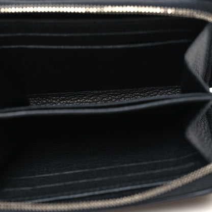 Louis Vuitton Calfskin Lockme Zippy Coin Purse Black 5 of 8