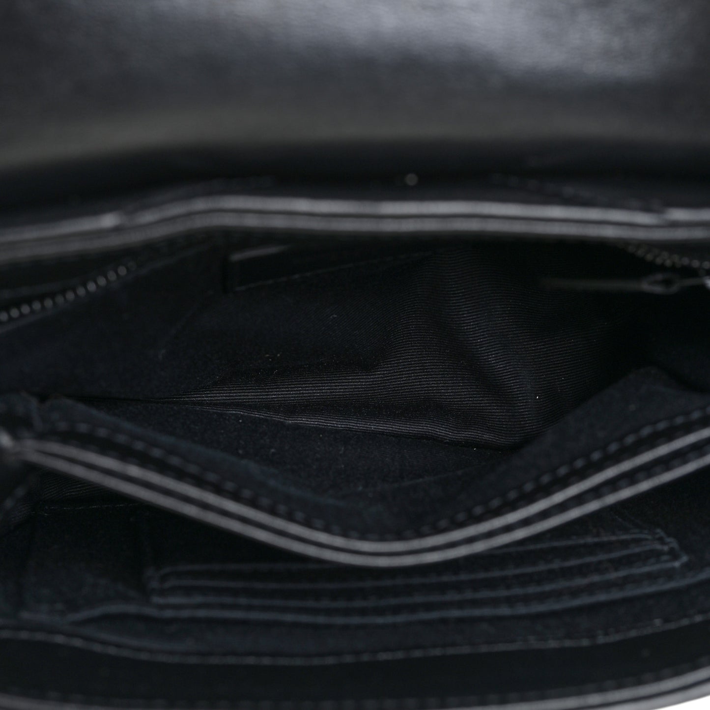 Calfskin Y Quilted Monogram Toy Loulou Crossbody Bag Black