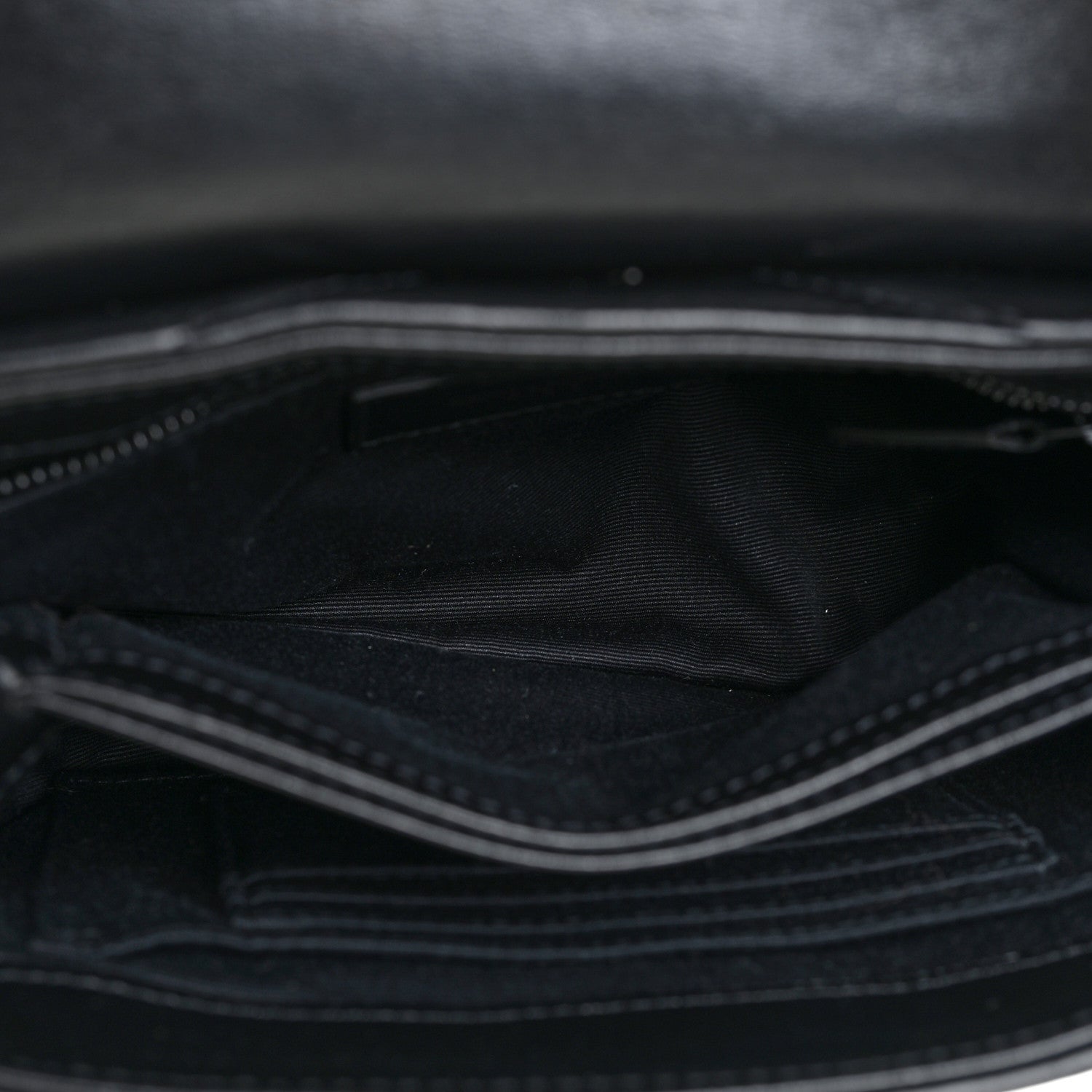 Saint Laurent Calfskin Y Quilted Monogram Toy Loulou Crossbody Bag Black 6 of 18