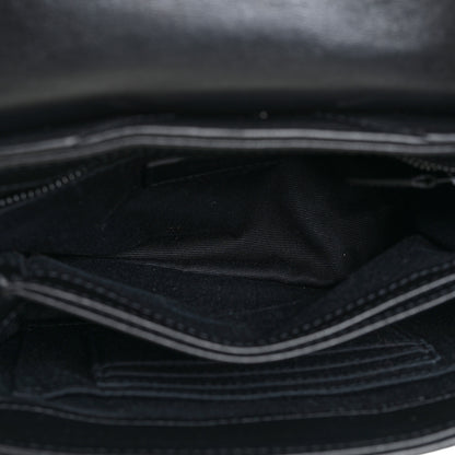 Saint Laurent Calfskin Y Quilted Monogram Toy Loulou Crossbody Bag Black 6 of 18