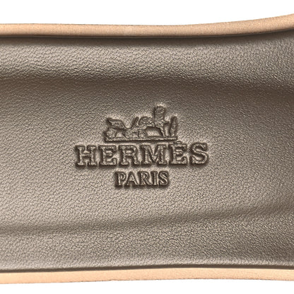 Hermes Epsom Oran Sandals 35.5 Etoupe 8 of 9