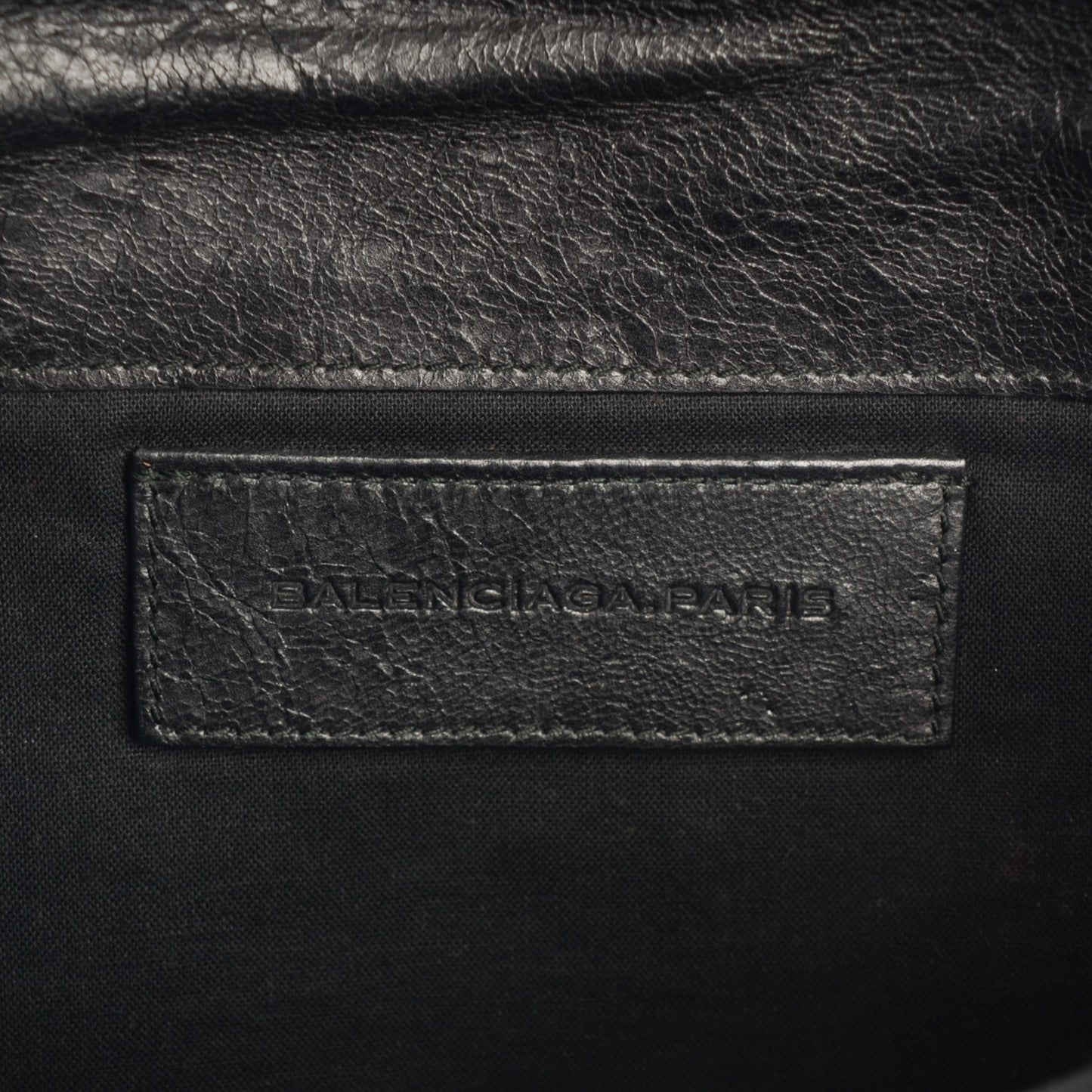 Agneau Giant 21 Silver Hardware Envelope Clutch Black