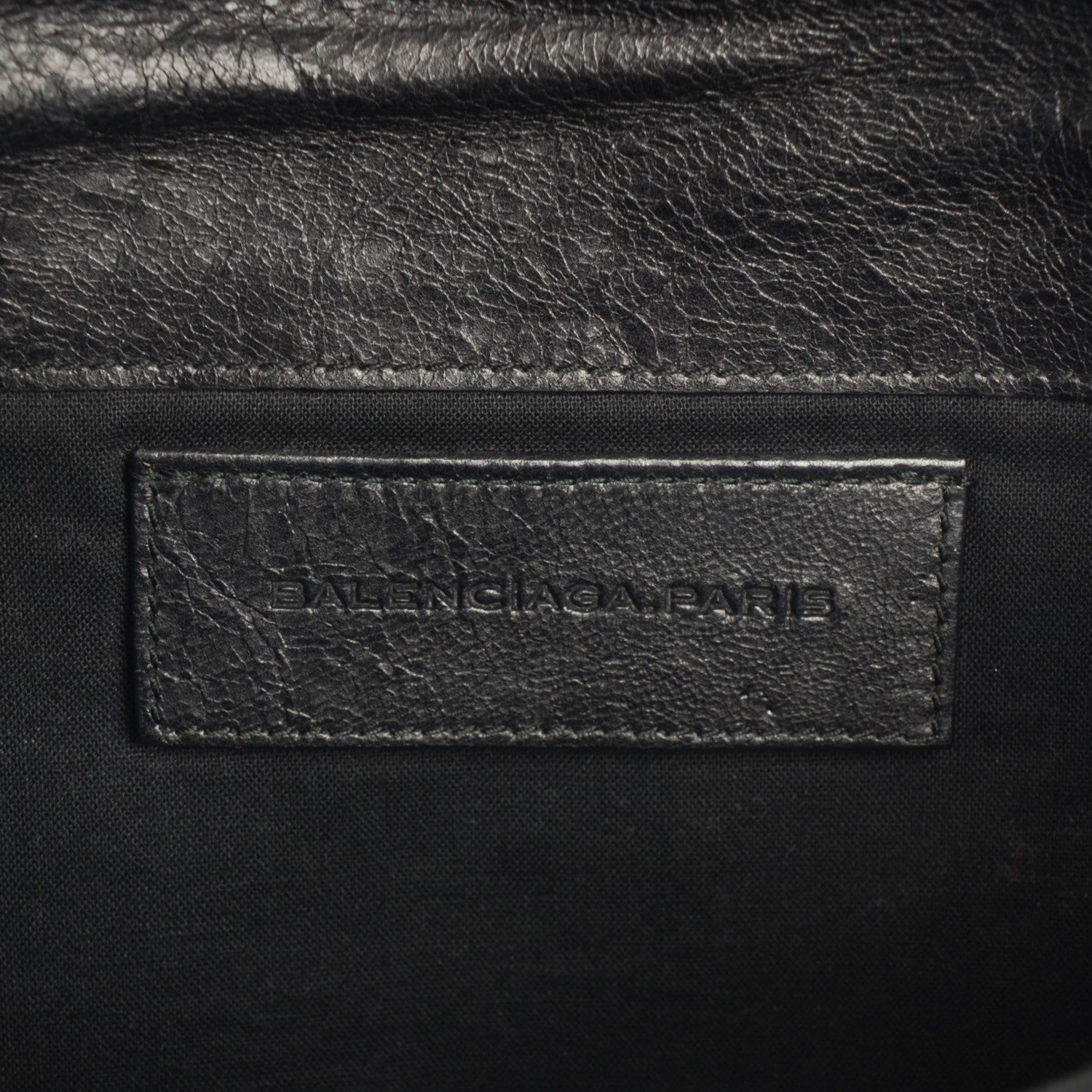 Balenciaga Agneau Giant 21 Silver Hardware Envelope Clutch Black 6 of 7