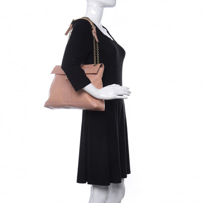 Fendi Vitello Acqua Maxi Baguette Shoulder Bag Lilla 2 of 11