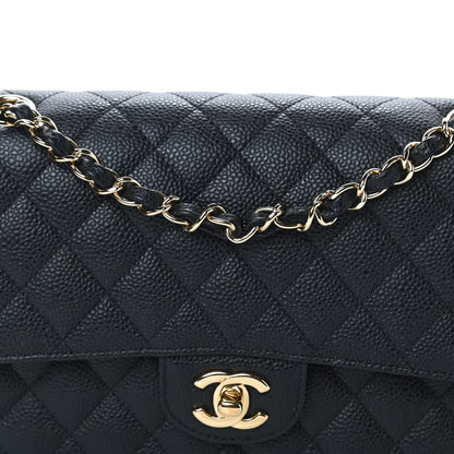 Chanel Caviar Quilted Medium Double Flap Black 8 of 11