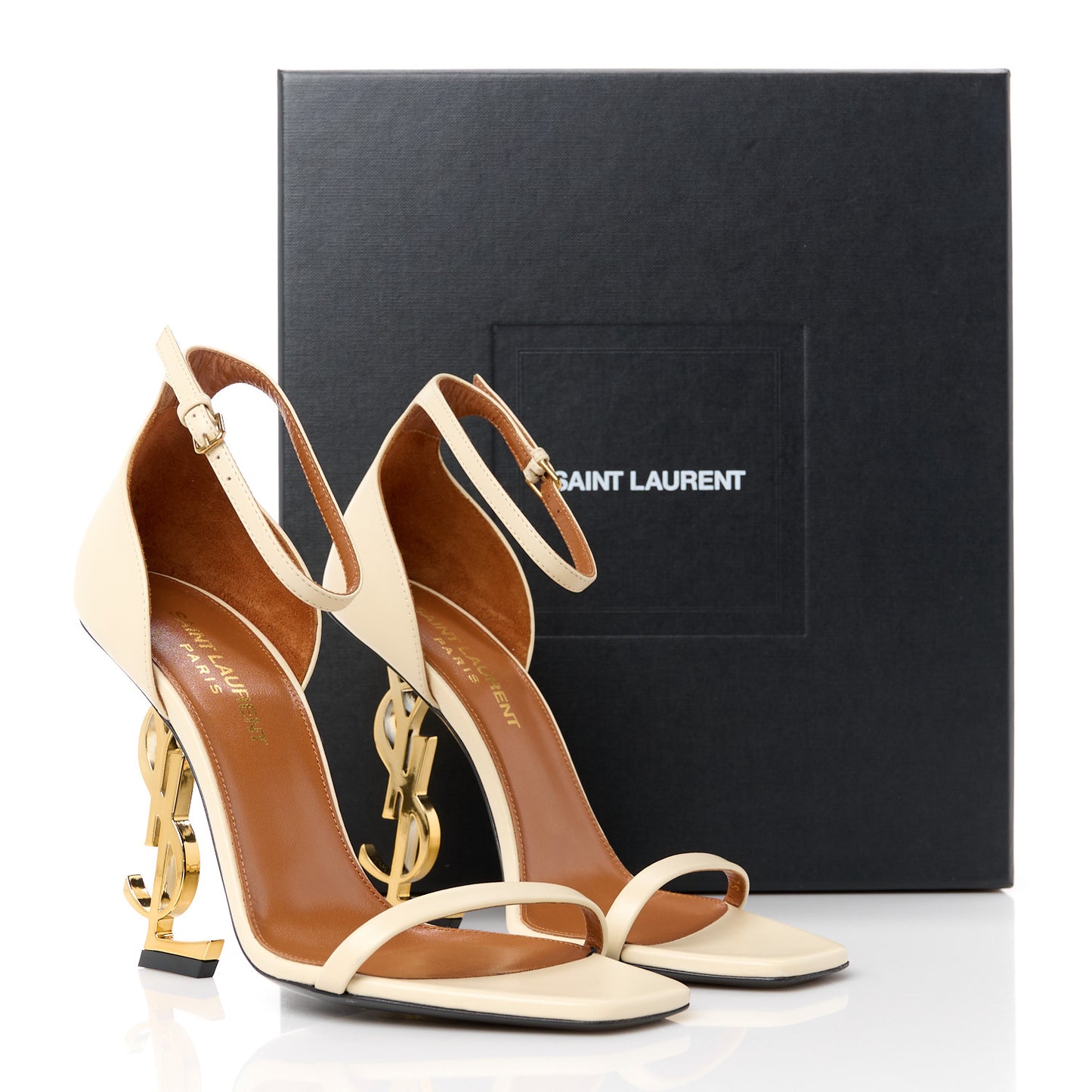 Calfskin 110 Opyum Sandals 36.5 Real Beige
