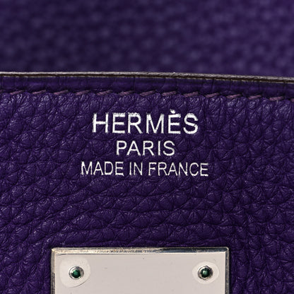 Hermes Togo Birkin 40 Iris 24 of 33