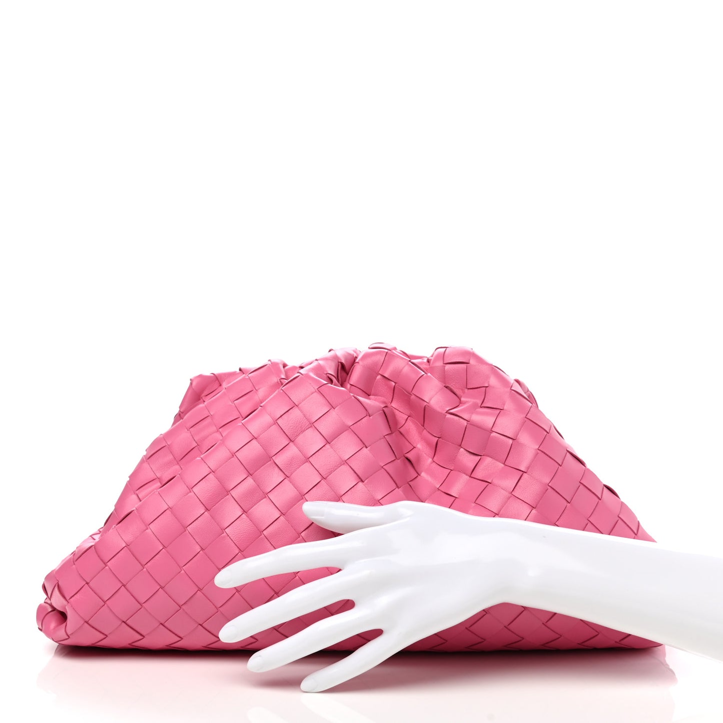 Nappa Maxi Intrecciato The Pouch Oversized Clutch Pink