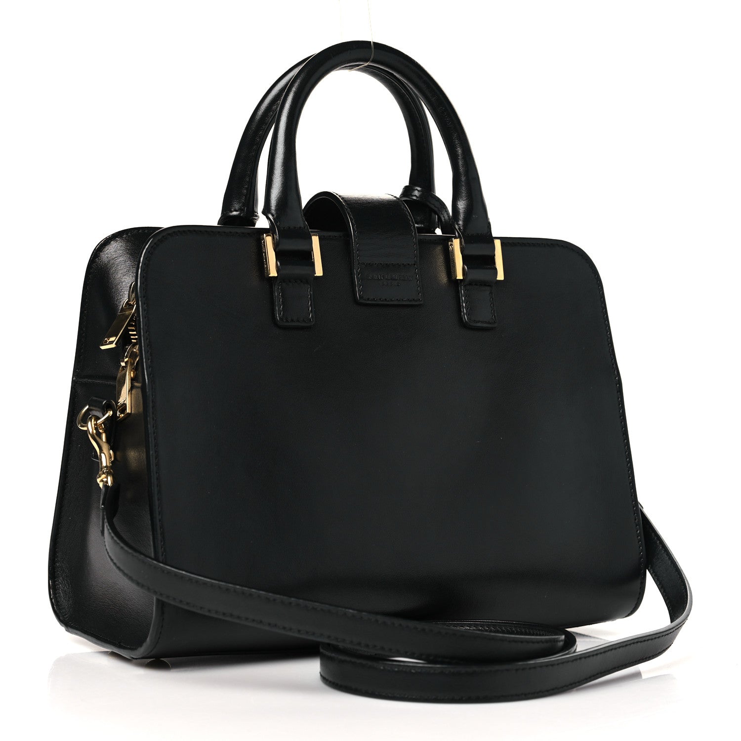 Saint Laurent Calfskin Monogram Baby Cabas Black 3 of 10