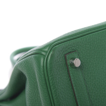 Hermes Taurillon Clemence Birkin 30 Vert Vertigo 8 of 12