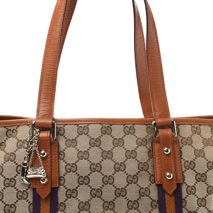 Gucci Monogram Medium Jolicoeur Tote Tan 12 of 12