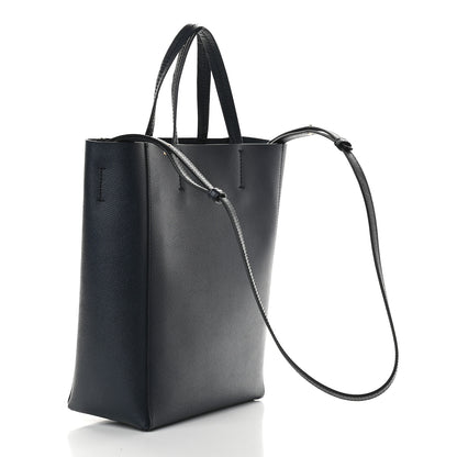 Celine Grained Calfskin Small Vertical Cabas Navy 4 of 9