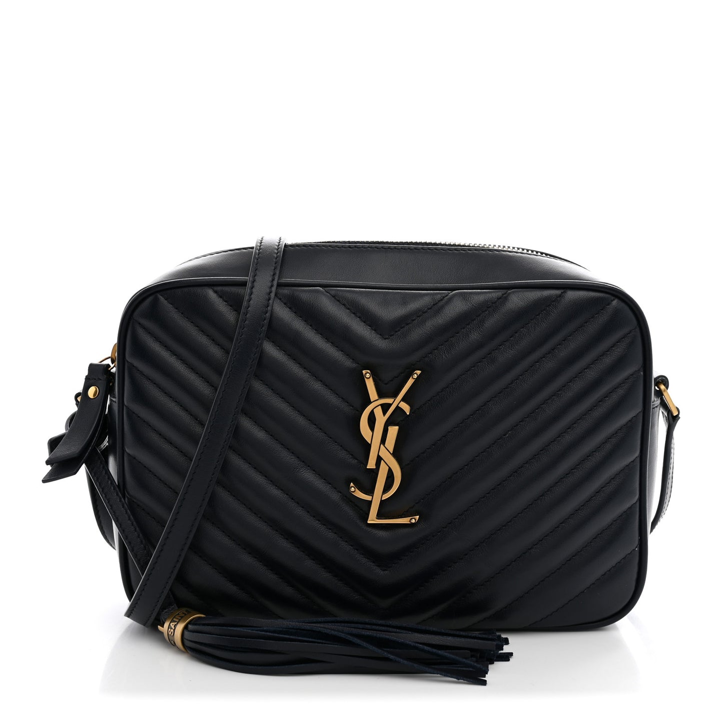 Calfskin Matelasse Monogram Lou Camera Bag Navy