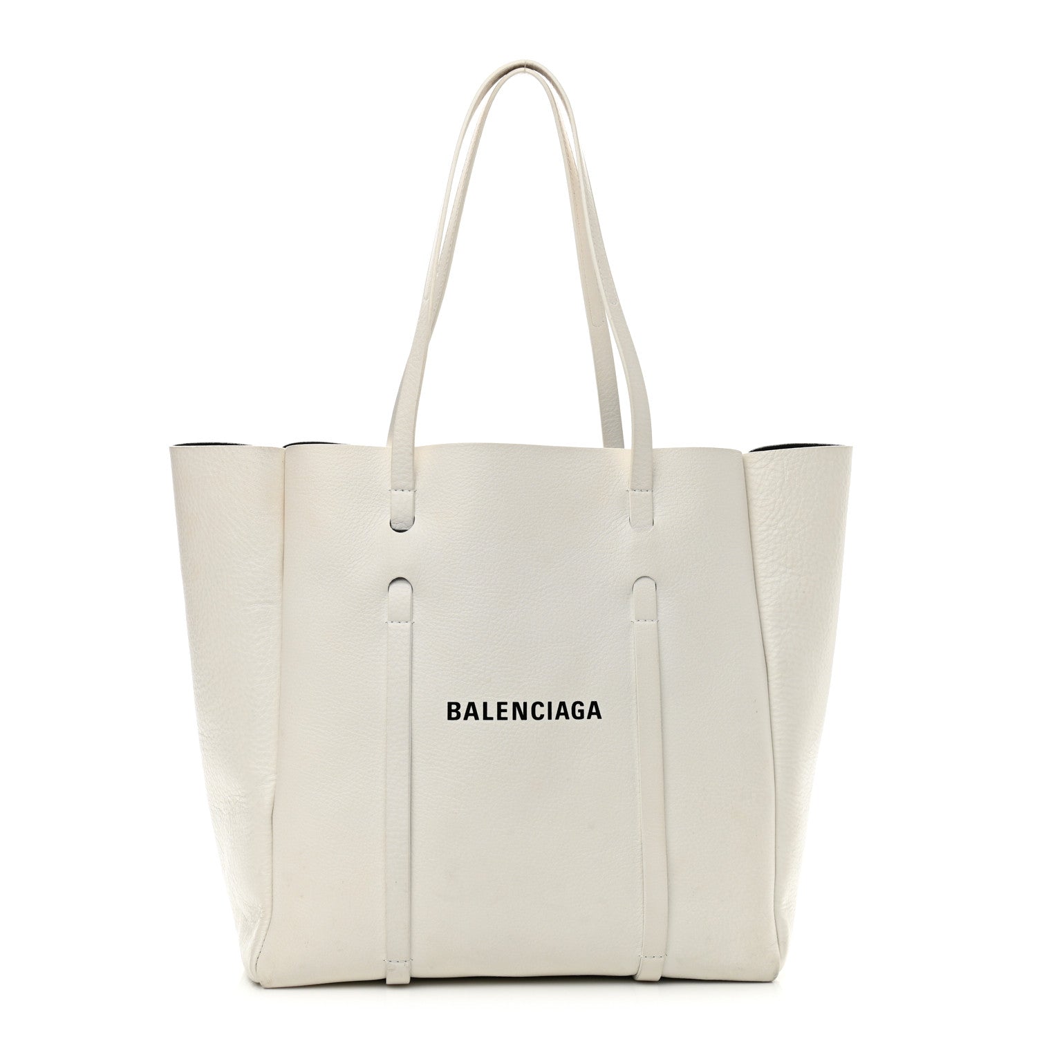 Balenciaga Smooth Calfskin Double Sided Small Everyday Tote Optic White Black 3 of 17