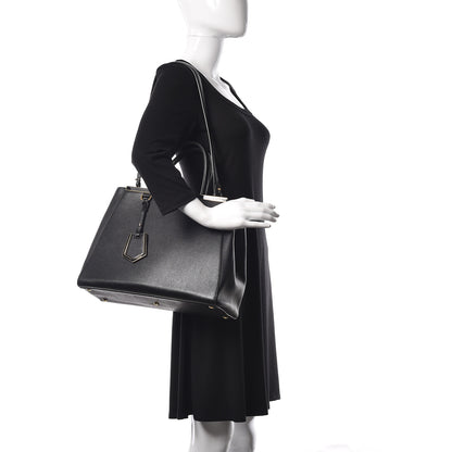 Fendi Vitello Elite Regular 2Jours Tote Black 2 of 10