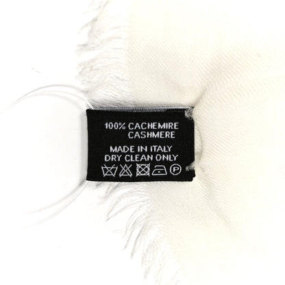 Chanel Cashmere CC Rue Cambon Fringe Scarf Pink 4 of 4