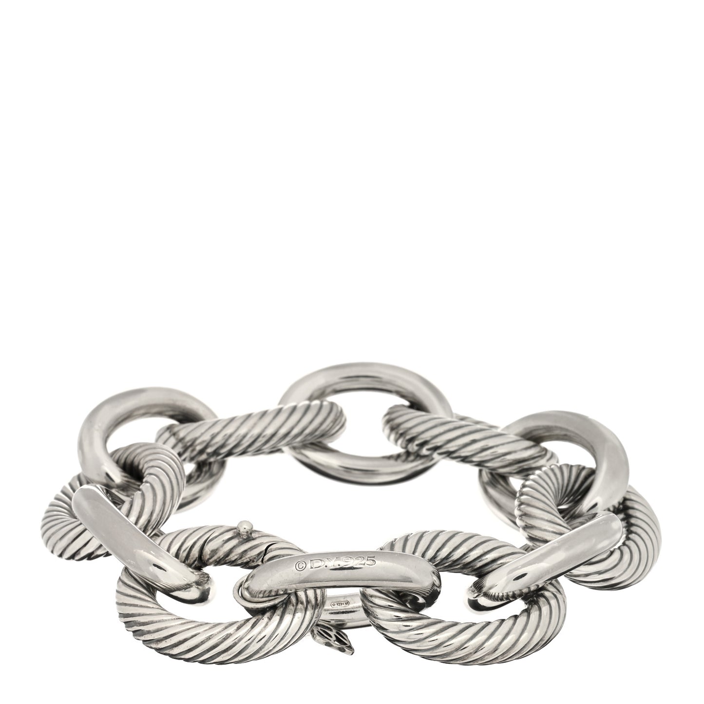 Sterling Silver 22mm Oval Link Bracelet
