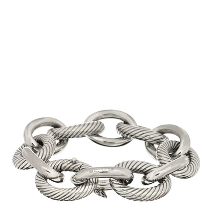 David Yurman Sterling Silver 22mm Oval Link Bracelet 2 of 3