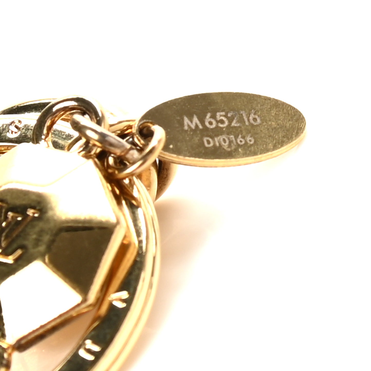LV Facettes Bag Charm Key Holder Gold