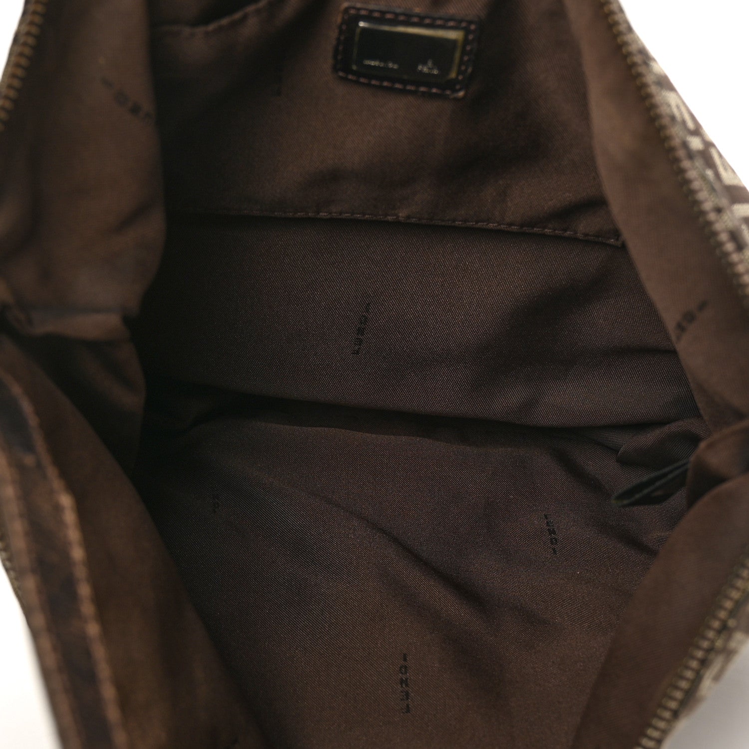 Fendi Zucchino Vitello Hobo Testa di Moro Beige 4 of 7