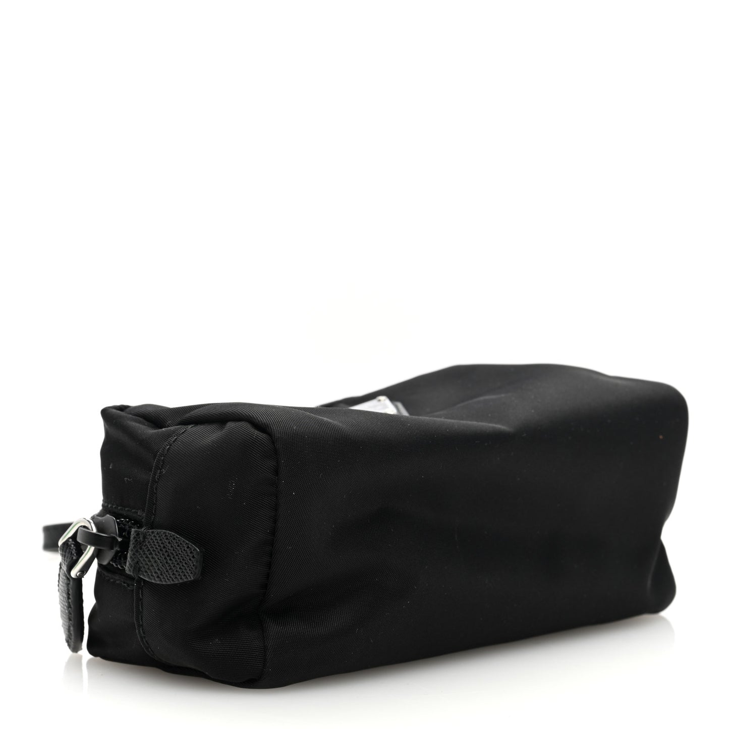 Tessuto Nylon Vela Saffiano Wristlet Black