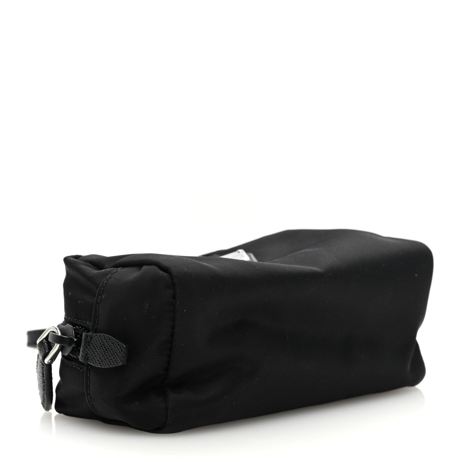 Prada Tessuto Nylon Vela Saffiano Wristlet Black 4 of 6
