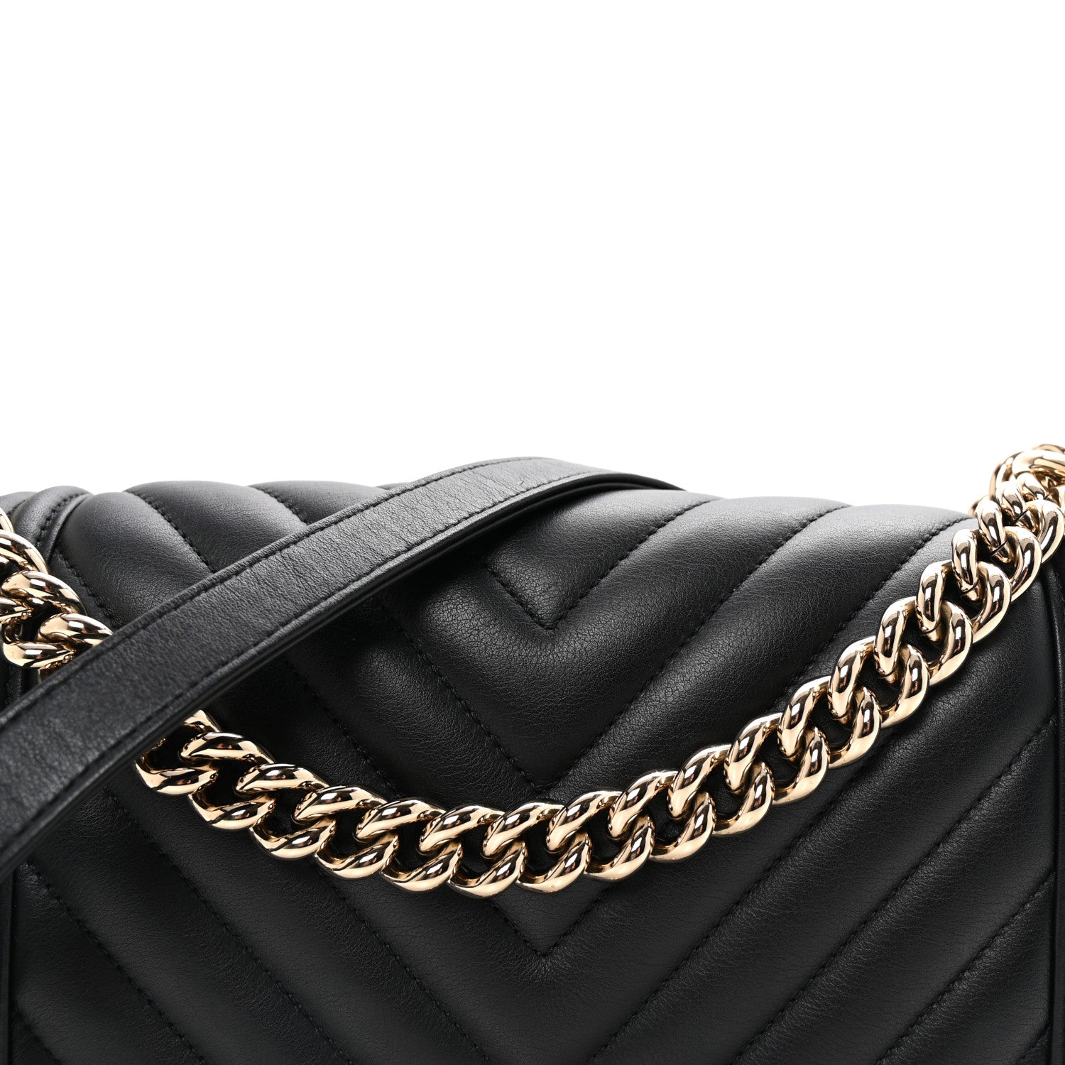 Chanel Lambskin Chevron Quilted Medium Boy Flap Black 8 of 10