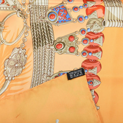 Hermes Silk Terres Precieuses Scarf 90 7 of 7