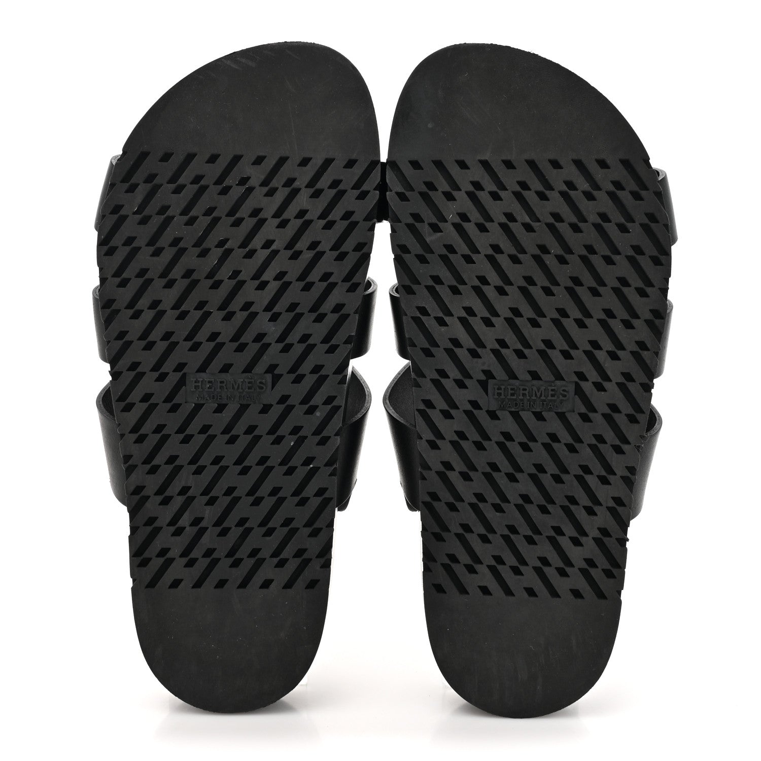 Hermes Calfskin Womens Takara Sandals 35 Black 5 of 10