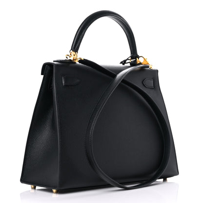 Hermes Epsom Kelly Sellier 28 Black 3 of 37