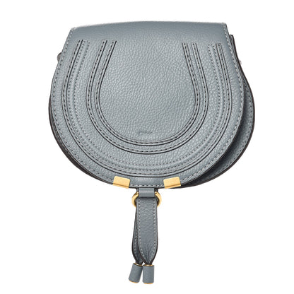 Chloe Calfskin Mini Marcie Round Crossbody Bag Cloudy Blue 1 of 8