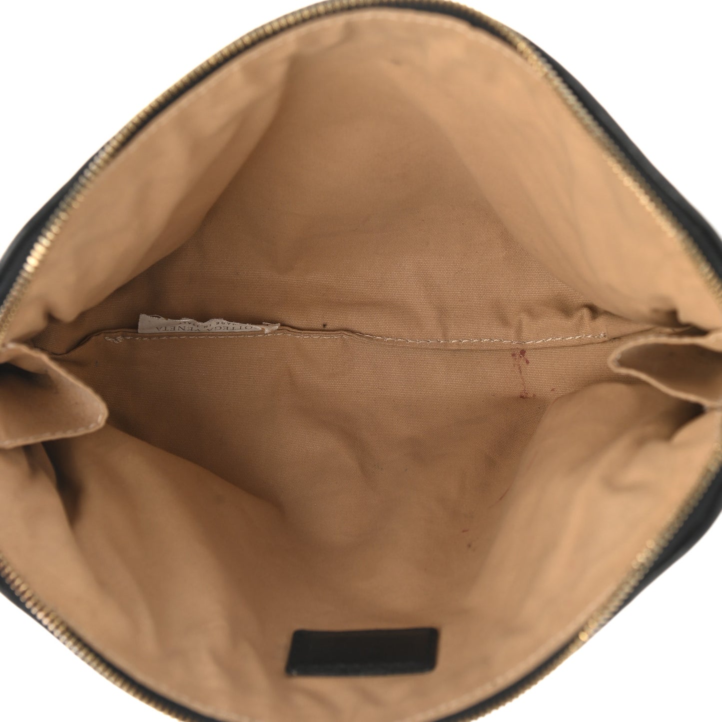 Nappa Intrecciato Small Cosmetic Pouch Black