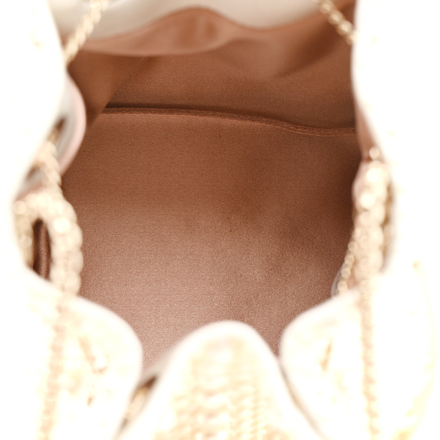 Jimmy Choo Satin Pearl Embellished Bon Bon Bag Ivory 8 of 21