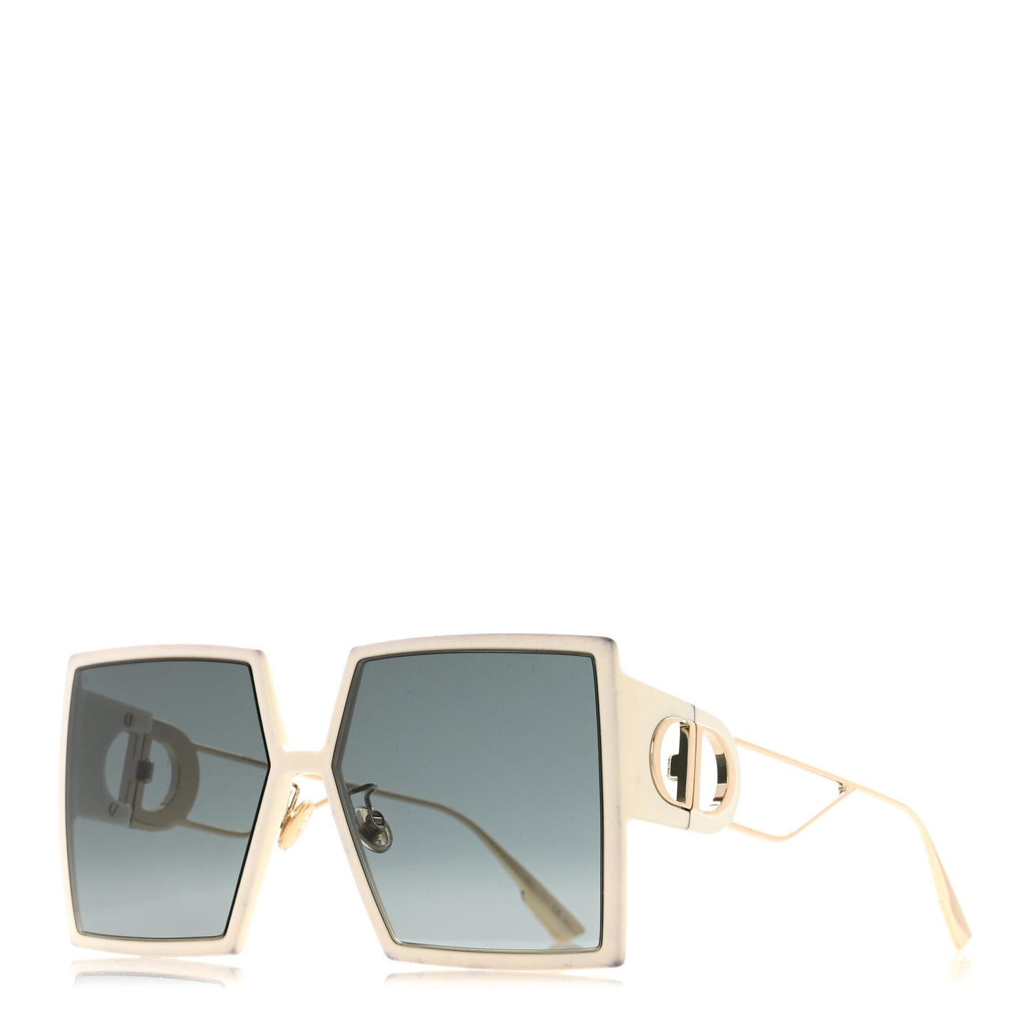 Square 30 Montaigne Sunglasses White