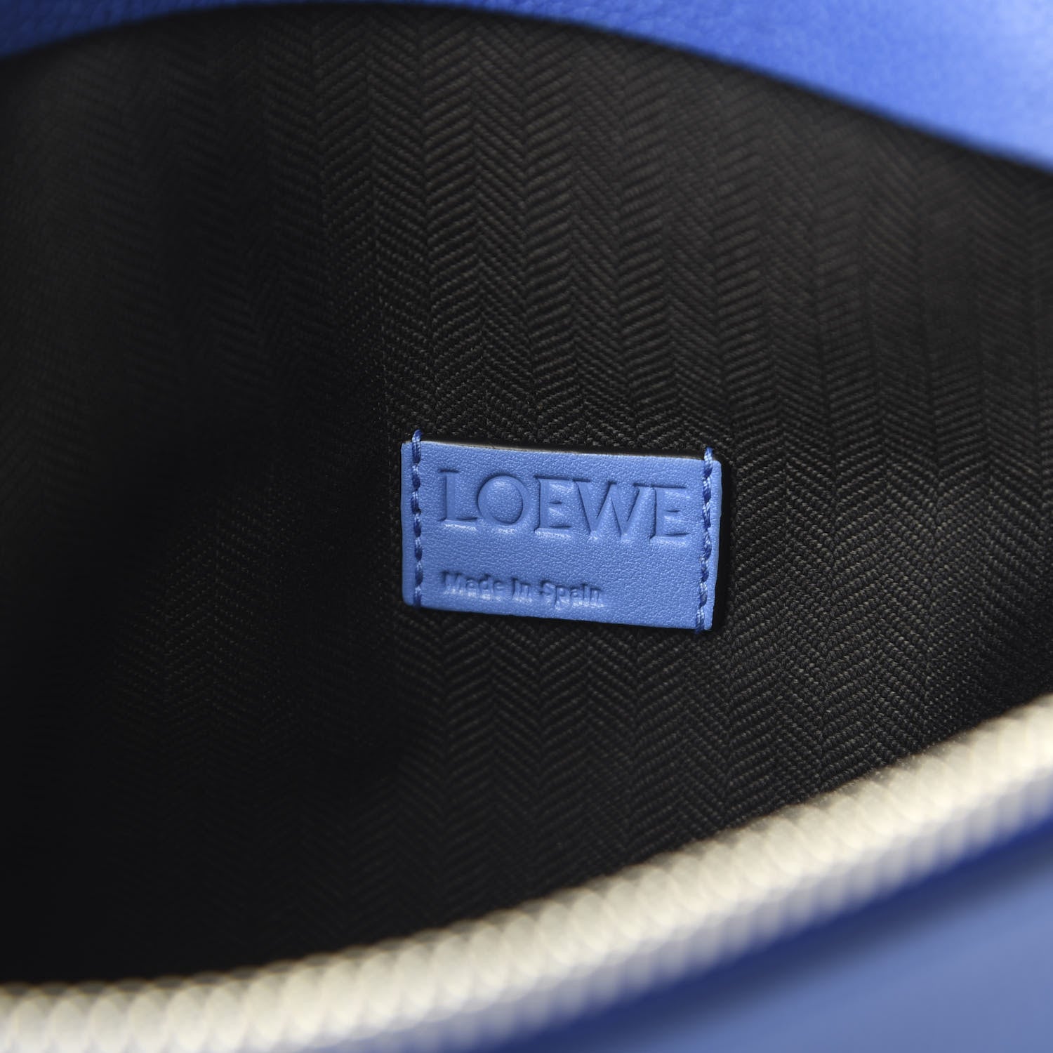 Loewe Calfskin T Pouch Bag Blue 8 of 9