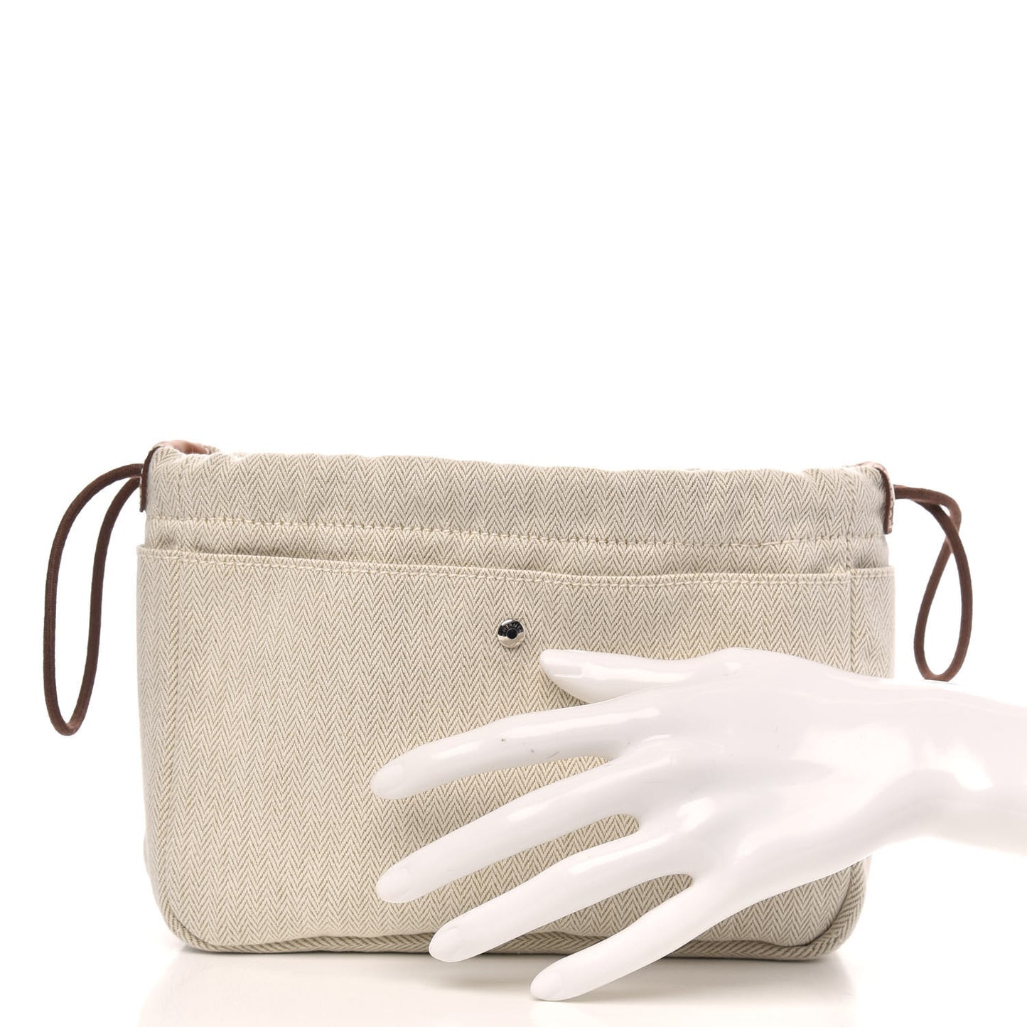 Canvas Barenia Fourbi 20 PM Pouch Naturel Fauve