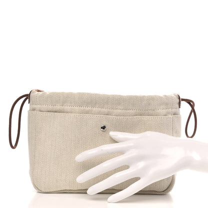 Hermes Canvas Barenia Fourbi 20 PM Pouch Naturel Fauve 2 of 9
