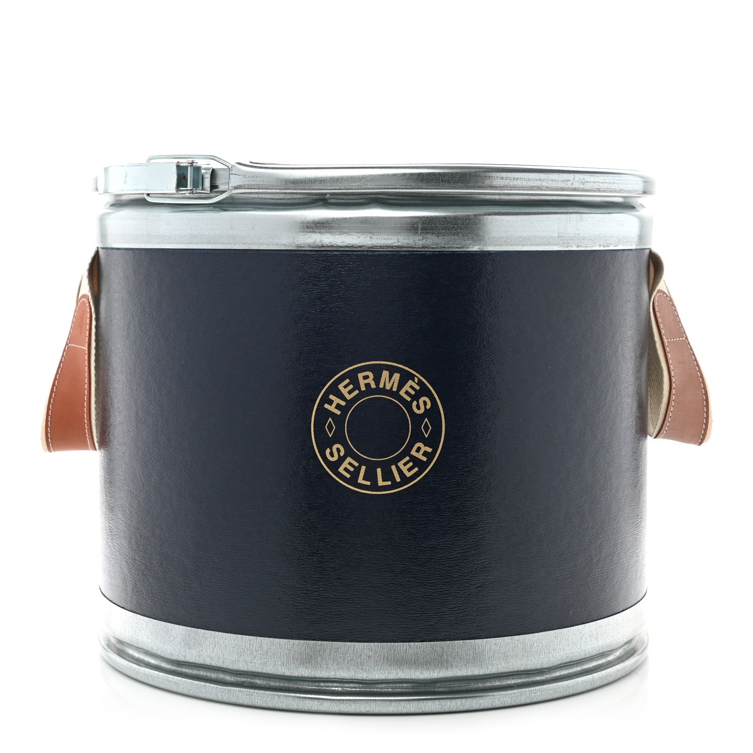 Hermes Cardboard Metal Sellier Smallbox Storage Box Navy 1 of 8