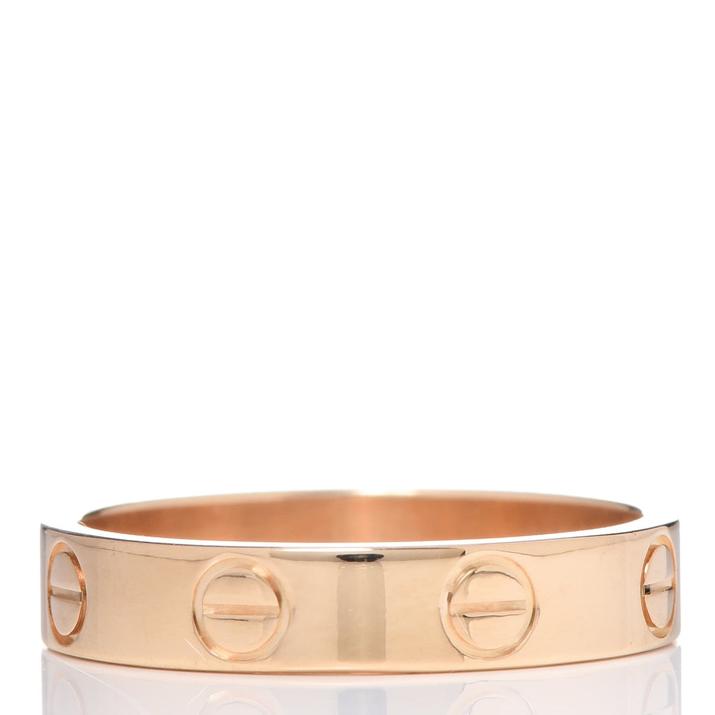 18K Yellow Gold 3.5mm LOVE Wedding Band Ring 50 5.25