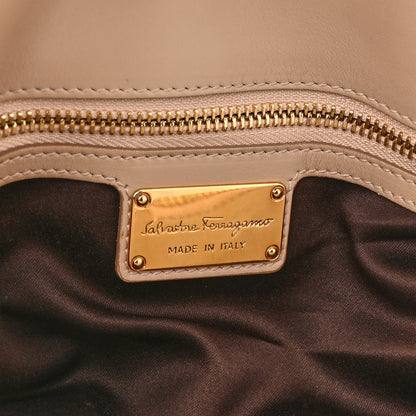 Salvatore Ferragamo Calfskin Fiamma Bag New Bisque 6 of 21