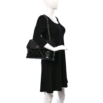 Chanel Vinyl Quilted In the Business Flap Bag Black 2 of 9