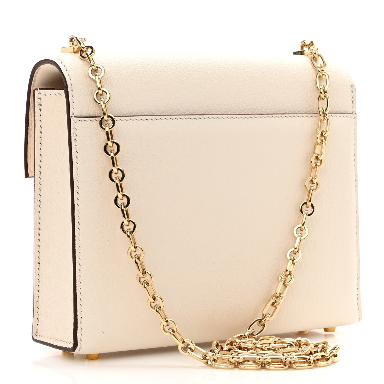 Hermes Chevre Mysore Mini Verrou Chaine Bag Nata 3 of 11