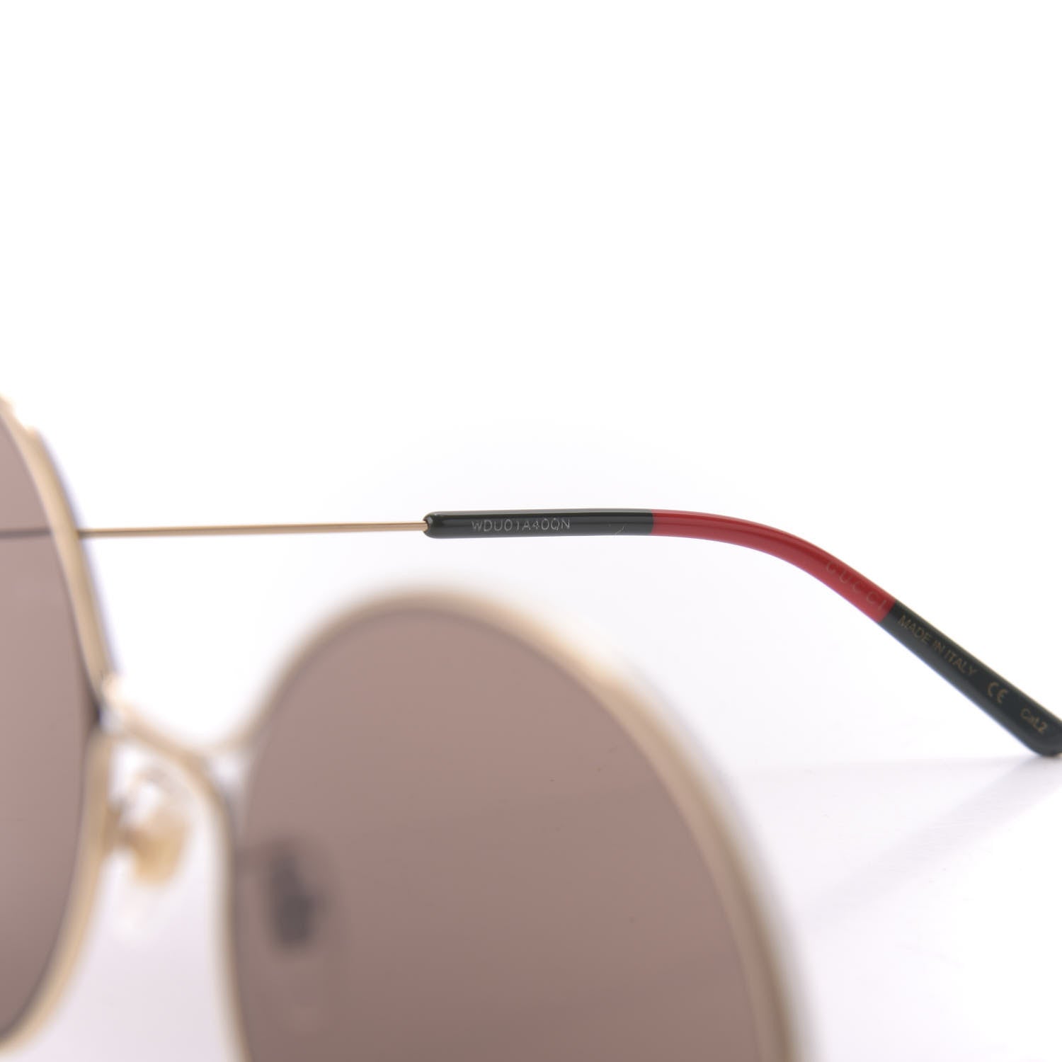 Gucci Round Sunglasses GG0395S Red Green 6 of 8