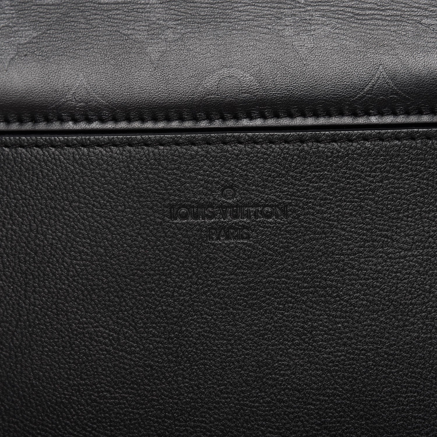 Louis Vuitton Calfskin Monogram Very One Handle Black 9 of 10